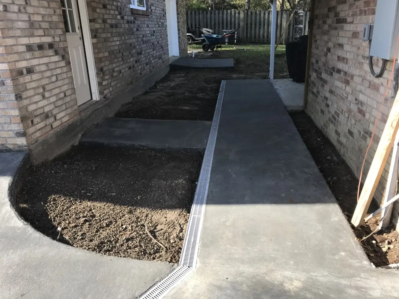 Concrete Sidewalk in Diamonhead, Ms. formed and poured by PNE Construction